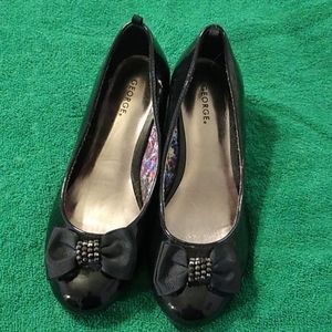 Girls black dress shoes